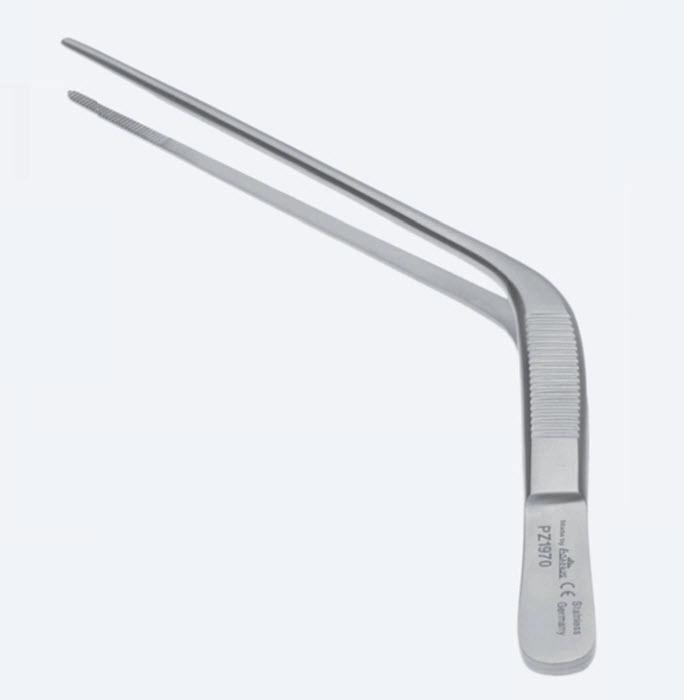 Пінцети, хірургічні, "Troeltsch", кутові, кінчик 1,6 мм, загальна довжина 115 мм, 4 1/2". Бренд - Asanus Medizintechnik Gmb, Німеччина